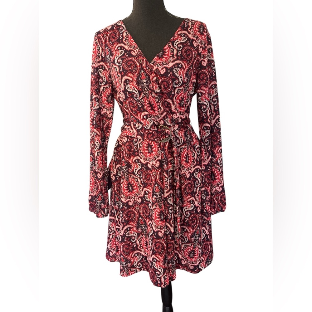 Mauve by Anthropologie Paisley Dress, Size L - Picture 2 of 9